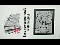 How to make newspaper craft  wall hanging idea  best out of waste craft idea cardboard craft idea