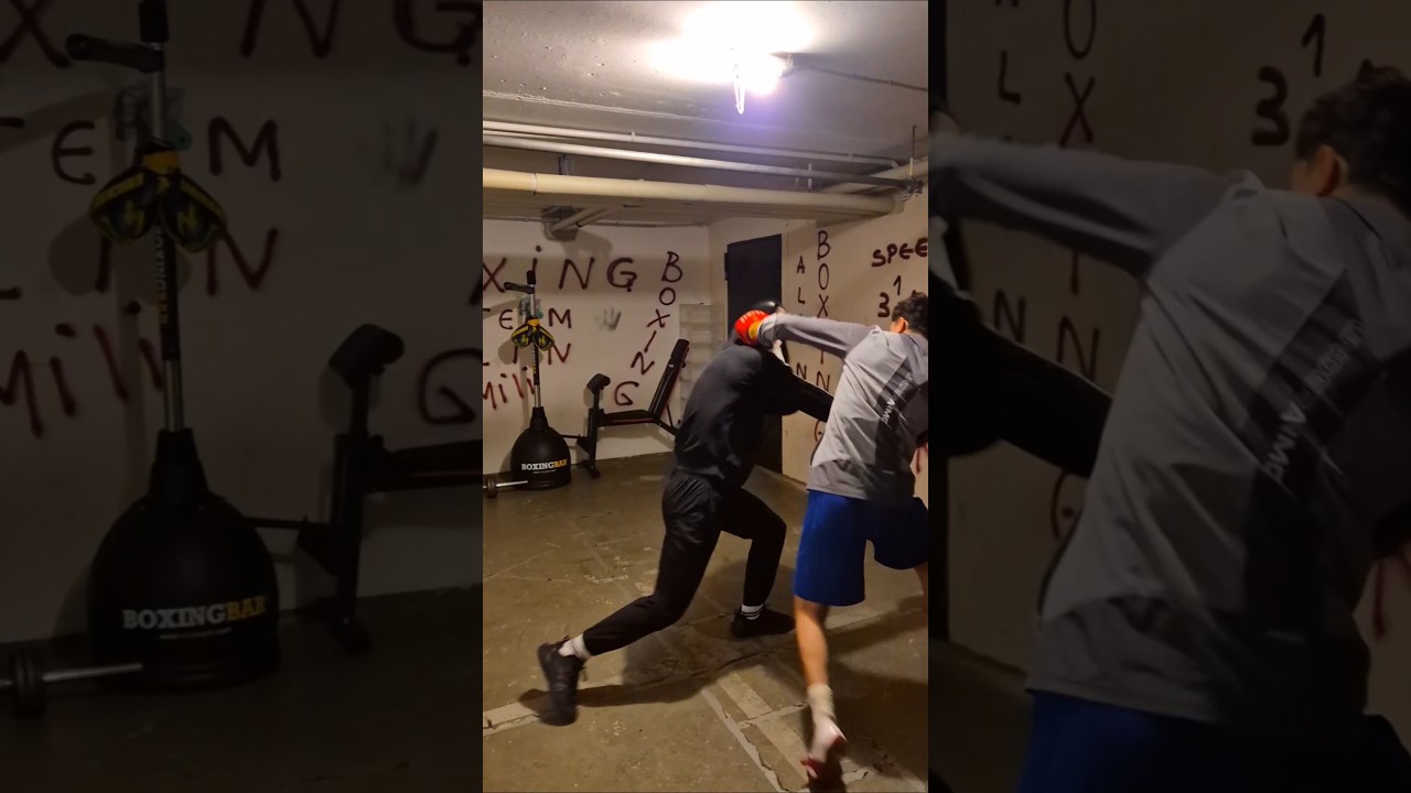 Father and son: intense boxing training! Will my son succeed?🫣🤯