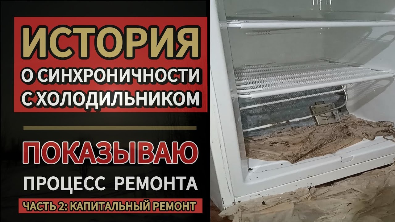 КАК Я ЧИНИЛ СВОЙ ПЕРВЫЙ ХОЛОДИЛЬНИК. ИСТОРИЯ О СИНХРОНИЧНОСТИ. ЧАСТЬ 2. КАПИТАЛЬНЫЙ РЕМОНТ