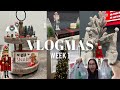 VLOGMAS Week 1 | Christmas decorating, putting up the tree + Shopping for decor &amp; Dollar tree haul!