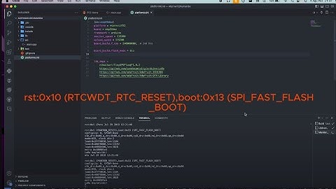 ESP32 rst:0x10 (RTCWDT_RTC_RESET),boot:0x13 (SPI_FAST_FLASH_BOOT)  Hatası Çözümü