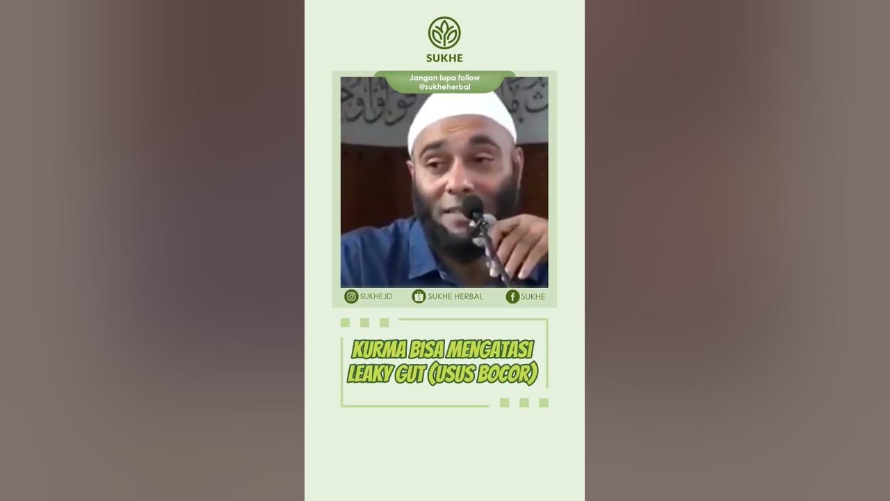 Kurma bisa mengatasi usus bocor - dr Zaidul Akbar