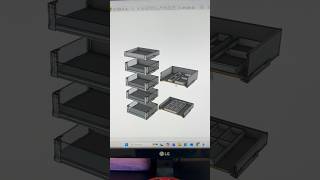 Legrabox Blum 3D sketchup kitchen #marcenaria #arquitetura