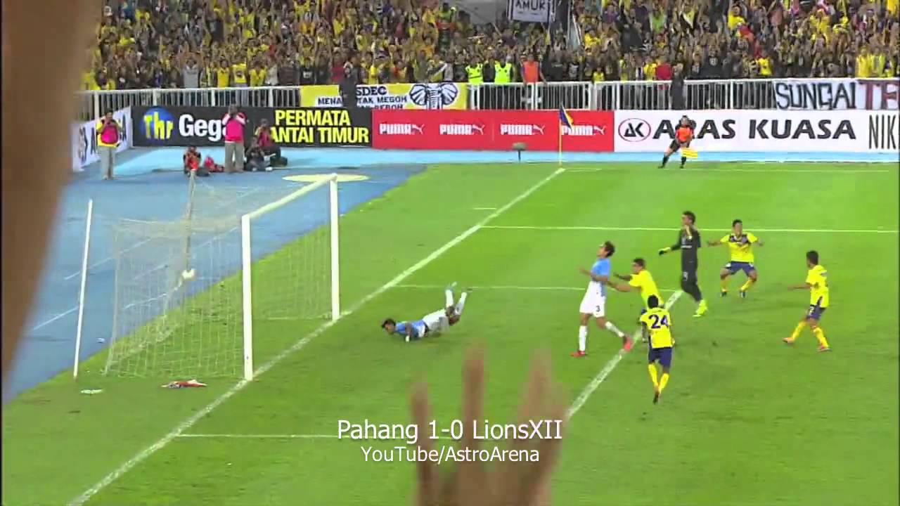 Piala Sumbangsih 2014 : Pahang 1-0 LionsXII - YouTube