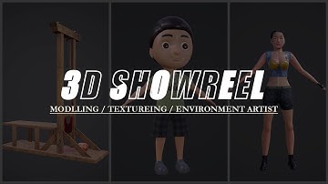 3D Modeling & Texturing Showreel 2024 | Game-Ready Characters, Props, and Environment