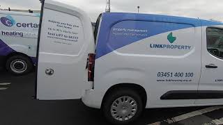 Installation of offside Shelving Units on Vauxhall Combo L1 Vans