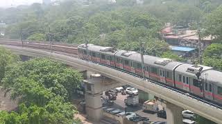 Tis Hazari Court Metro Station View 🚇 Delhi Metro Journey & City Life