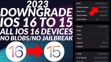 Downgrade iOS 16 to 15 No Blobs/No Jailbreak | iOS 15.6 RC Downgrade | All iOS 16 Devices | 2023