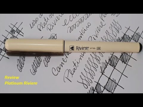 Review Caneta Tinteiro Platinum Riviere - YouTube