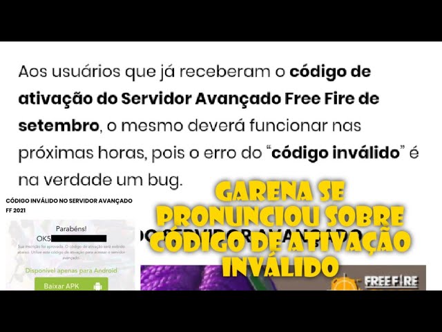 SERVIDOR AVANÇADO FREE FIRE APK: VEJA SE FOI APROVADO - Free Fire Club