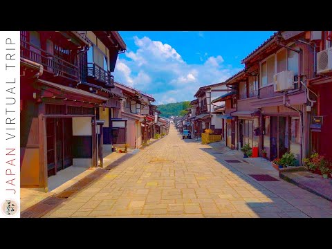 4K Japan Walk - Venue of the Owara Festival | Yatsuo's Quaint Townscape in Toyama (おわら風の盆 富山県八尾町)