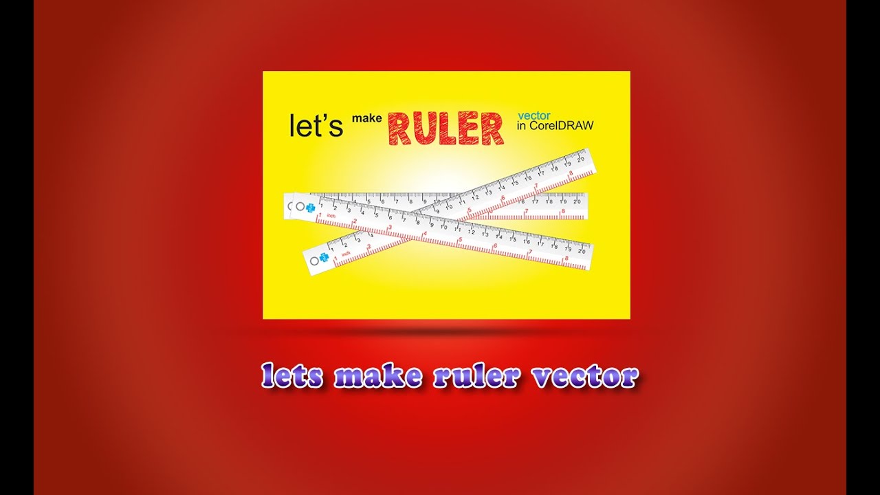 Coreldraw Ruler Ruler Vector in coreldraw - YouTube