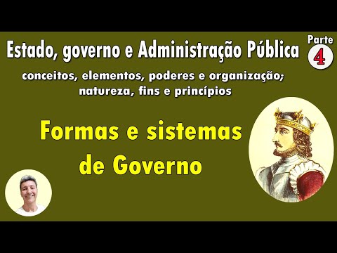 Estado, governo e administração pública parte 4 Conceitos e Formas de Governo