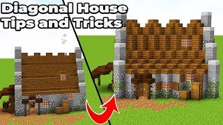 How to build a DIAGONAL house in Minecraft 1.14