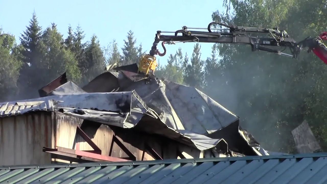 Rakennuspalo Hammaslahdessa 20.7.2014