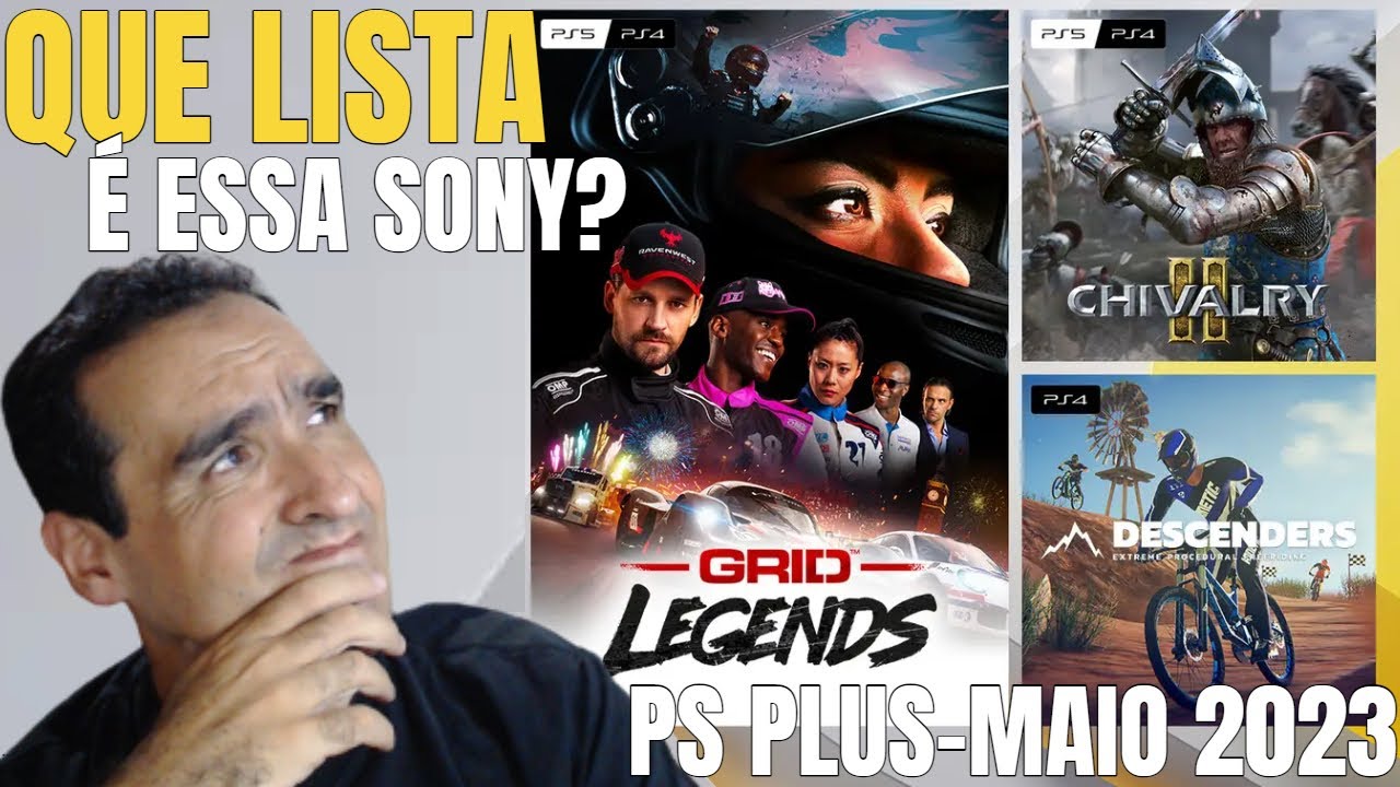 Jogos mensais do PlayStation Plus para maio: GRID Legends, Chivalry 2 e  Descenders – PlayStation.Blog BR