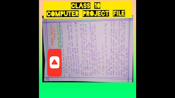 #shorts #cbse_board #class10 #project_file  computer project file..