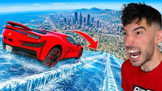 LA MEJOR MEGA RAMPA DE HIELO !! MEGA EPICO !! XD GTA 5 ONLINE