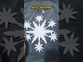 ❄️DIY flower snowflake #diy #snowflakes #shorts