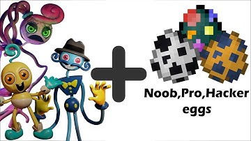 All long legs + noob  pro hacker Eggs = ??? Animations #43 || Poppy Playtime Animation
