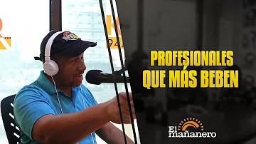 ¿Qué profesiones beben más?