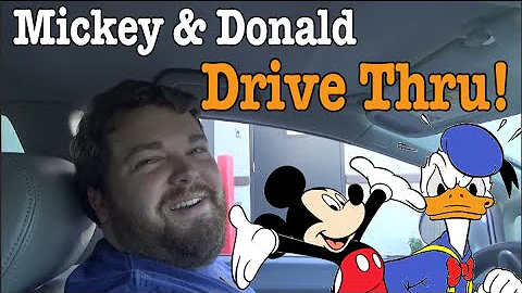 Mickey and Donald Order Drive Thru!