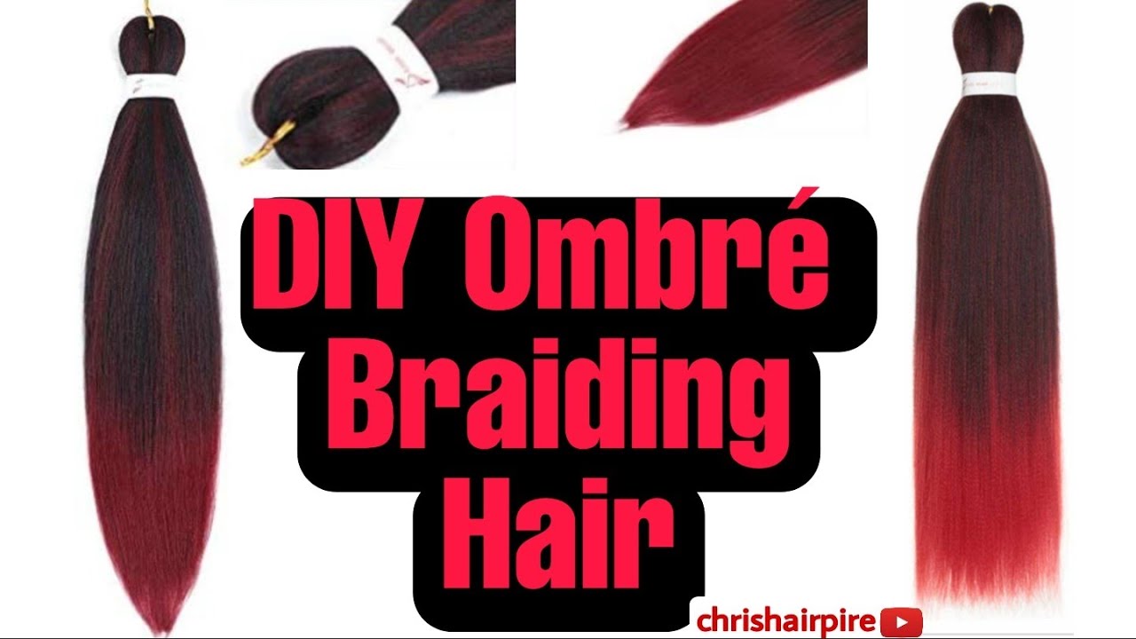 DIY #2 Custom Ombré Braiding Hair At Home/ How To Blend X-Pression Hair Colors @chrishairpire