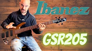 Ibanez GSR205. The BEGINNER'S five string bass