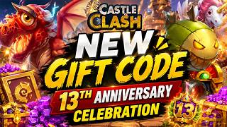 NEW GIFT CODE! 🎁 13TH ANNIVERSARY CELEBRATION | Castle Clash screenshot 4