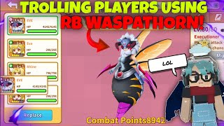 TROLLING PLAYERS USING RAINBOW STAR WASPATHORN IN TRAINERS ARENA BLOCKMAN GO!! 😂🤑