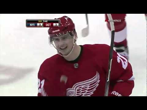 Tomas Tatar First Career NHL Goal 12/31/10 vs NY I...