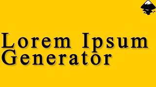 How to use the Lorem Ipsum Generator in Inkscape