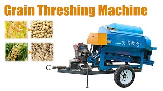 🌽🚜New Grain Thresher Machine | Dual Power, Dual Fans, Higher Efficiency