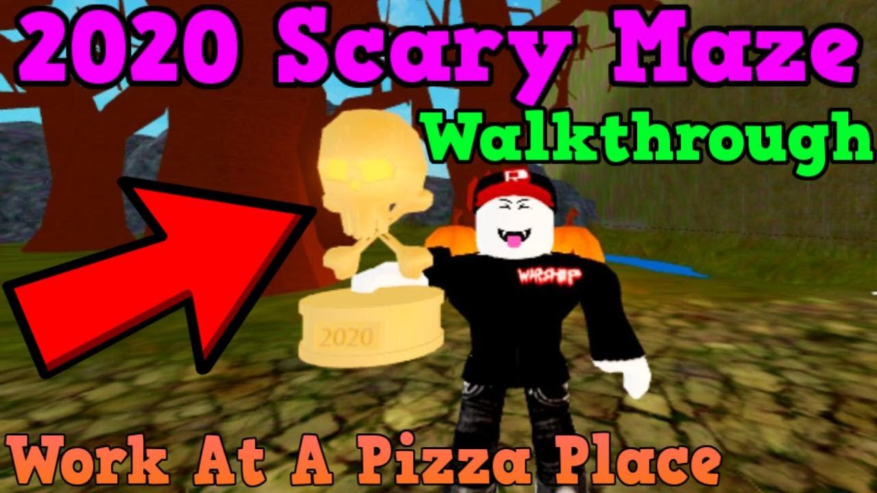 Roblox: ESCAPAMOS DO LABIRINTO DO TERROR NA NOVA ATUALIZAÇÃO DE HALLOWEEN  😮🕸!! (Pizza Place) 