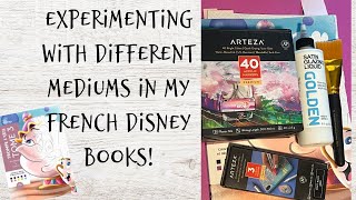 Experimenting in My French Disney Color By Number Adult Coloring Book 🥳️