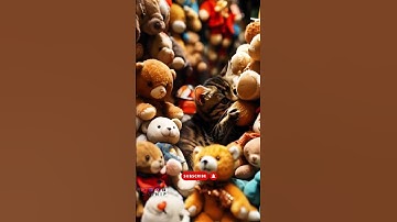 Cat Playing in a Pile of Plush Toys! 🧸😻 | #viralshort #viralvideo #catmeowing #felineserenity