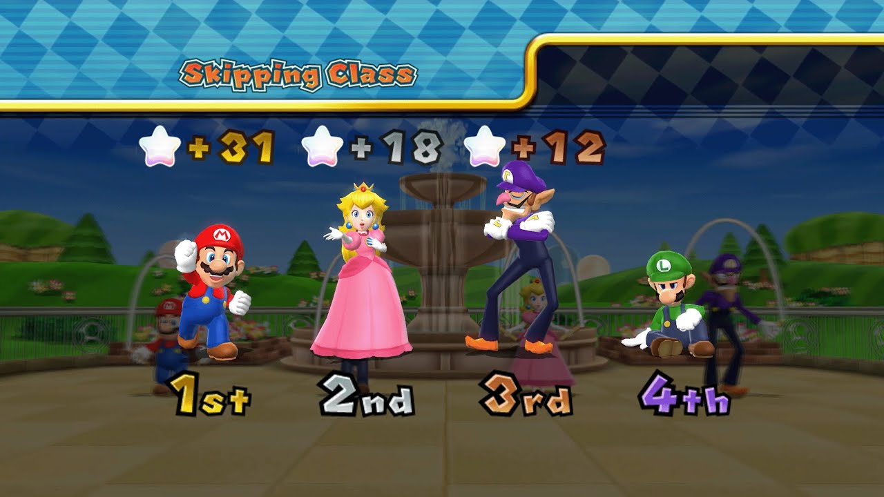 Mario Party 9 - Mario vs Luigi vs Peach vs Waluigi - Boo's Horror Castle