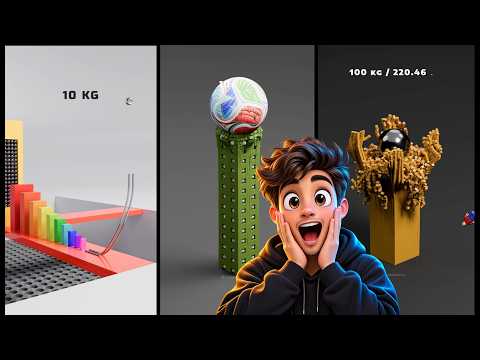 4K Satisfying Blender Physics Simulation Loops! #blender3d #3dsimulation