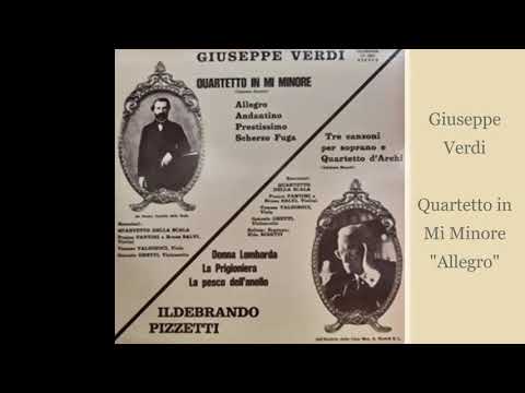 Quartetto Per Archi In Mi Minore Allegro G Verdi 