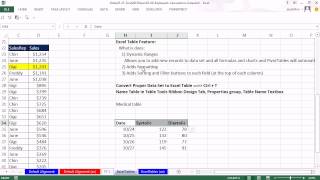 Office 2013 Class #27: Excel Basics 09: Keeping Data in Excel: Proper Data Set or Excel Table