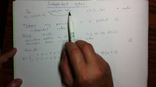 Independent cycles