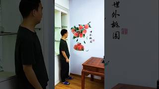 Shangri-La Wall Sticker 🌸✨ | Beautiful Home Decor Ideas #BeautifulHomeDesign #Shorts #Trending