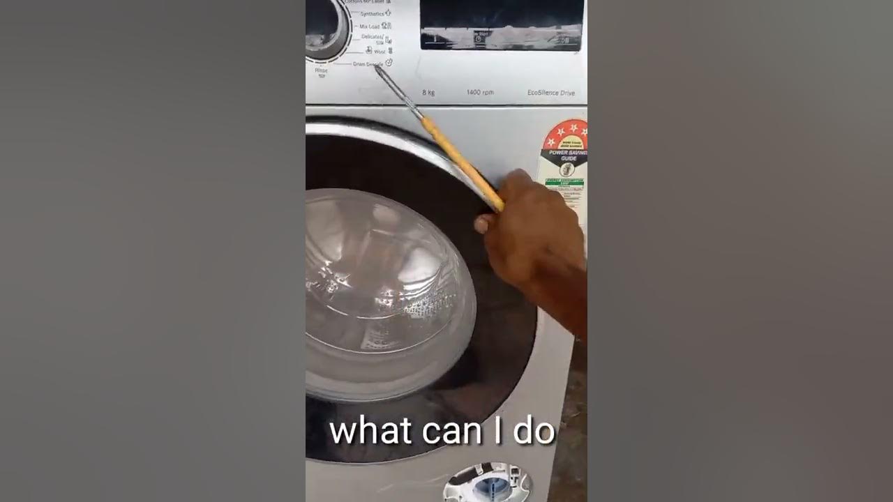 short Bosch fully automatic front load washing machine door not open