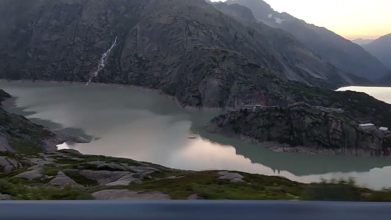 Lake Grimsel (Grimselsee),   SWITZERLAND. Beautiful View Grimsell. Summer 2022
