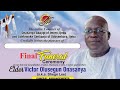 Service of songs elder victor olusegun onasanya aka shege lee aged 72 years