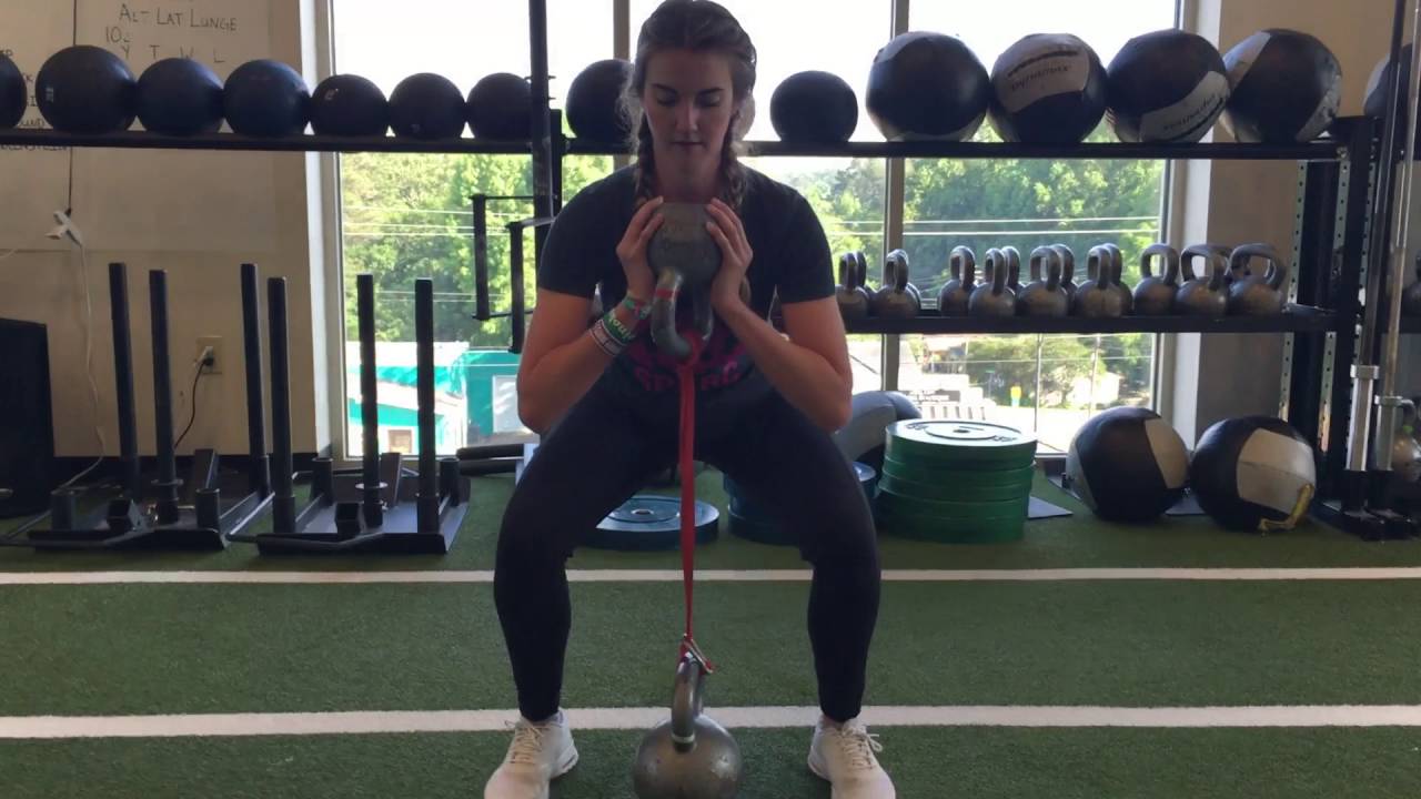 Banded Goblet Squat - YouTube