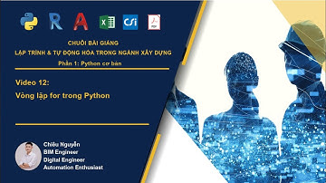Video 12: Vòng lặp for trong Python