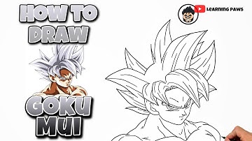 How To Draw Goku Mastered Ultra Instinct | Dragon Ball Super  #gokumui #dragonballsuper