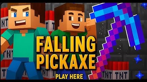 ⛏️ YouTube Chat Controls the Game! Falling Pickaxe #fallingpickaxe  #minecraft   #shortsfeed