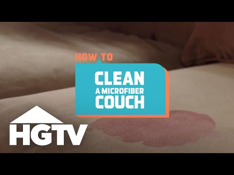 How to House: How to Clean a Microfiber Sofa | HGTV